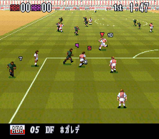 Super Formation Soccer '96 - World Club Edition (Japan) In game screenshot